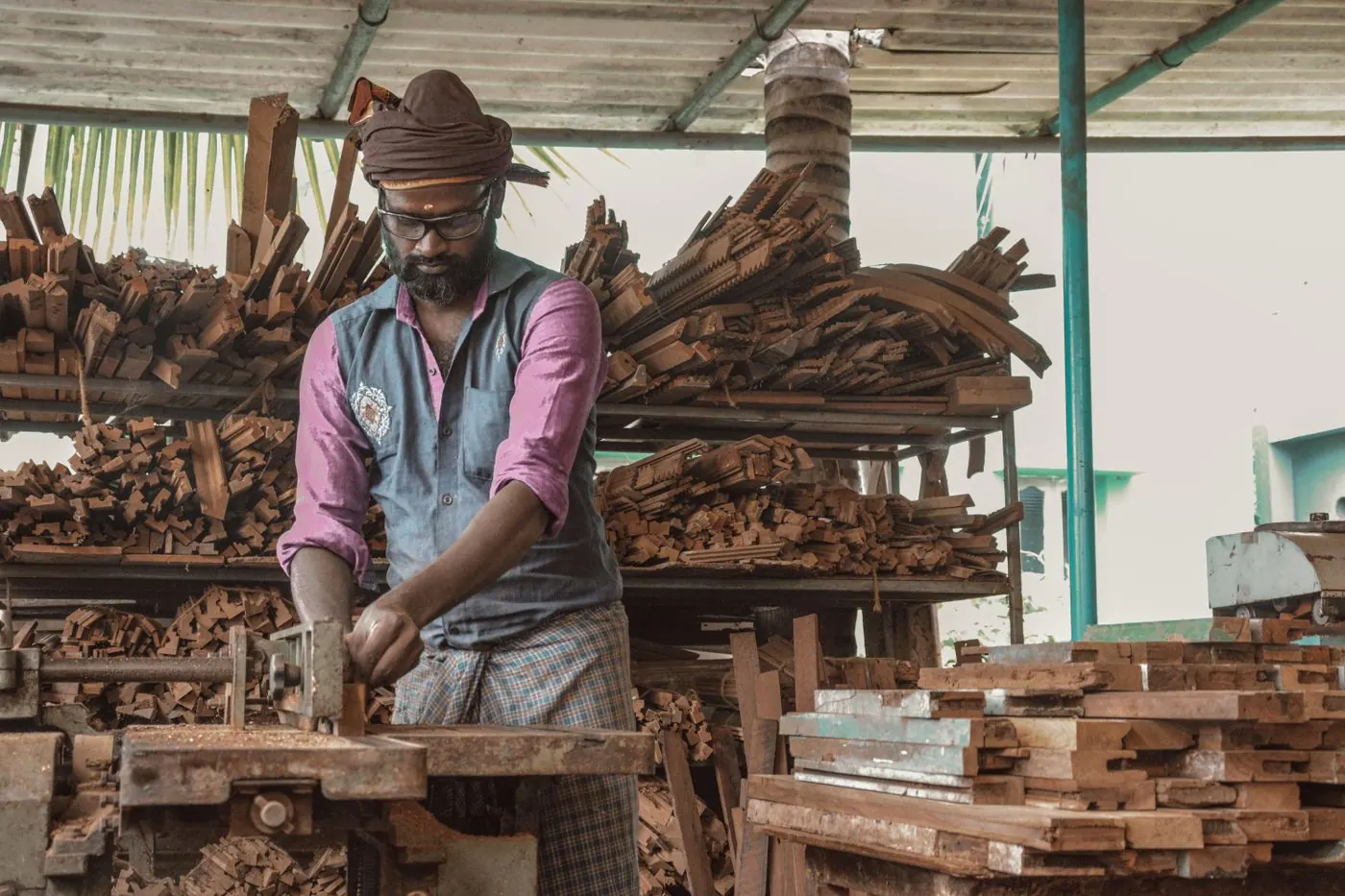 Carpenter at work