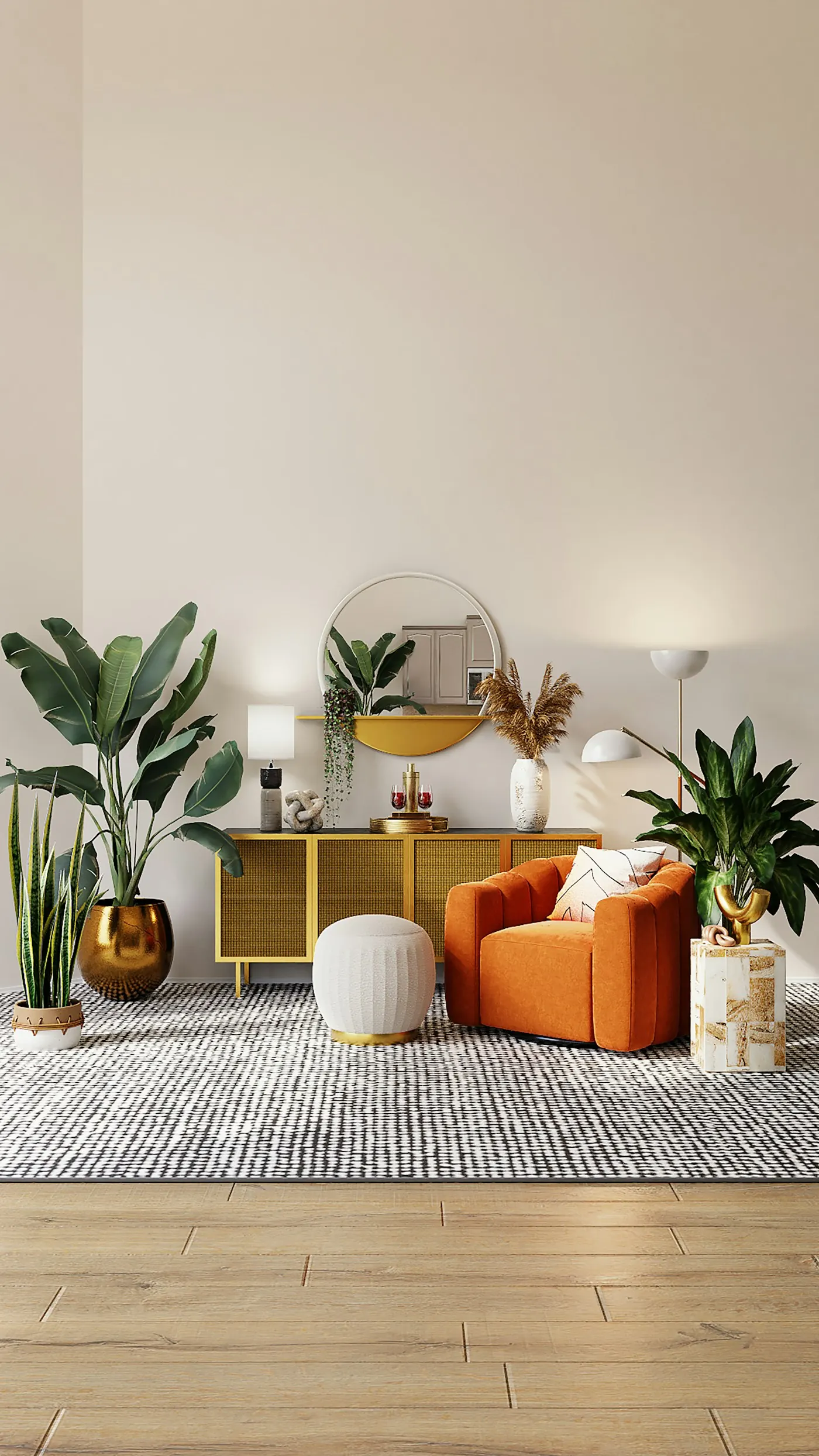Timber-lined interiors