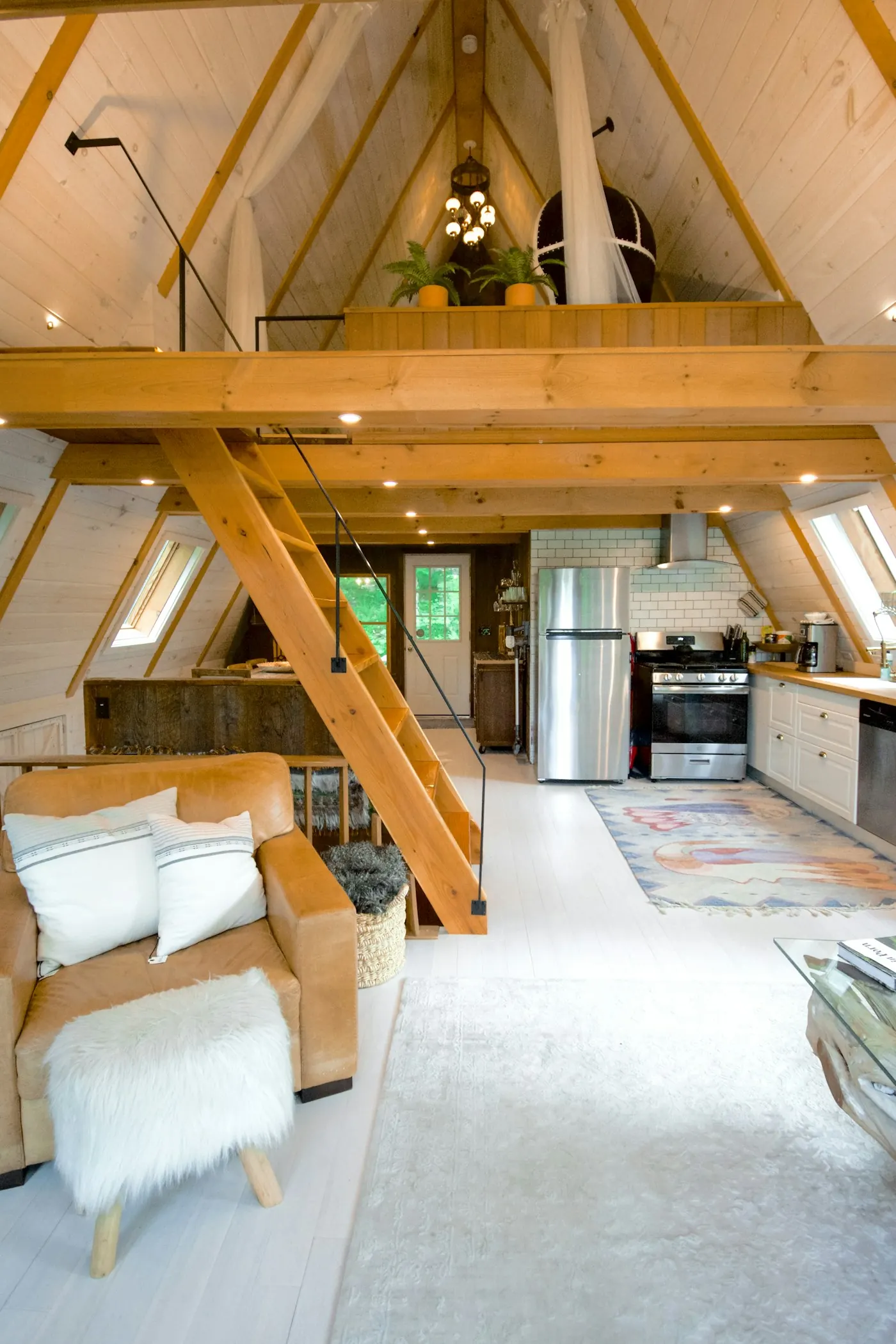 Timber-framed loft